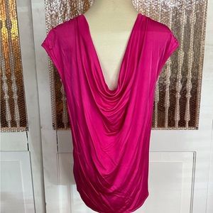 FUSCIA Balenciaga Silk top draping in the back